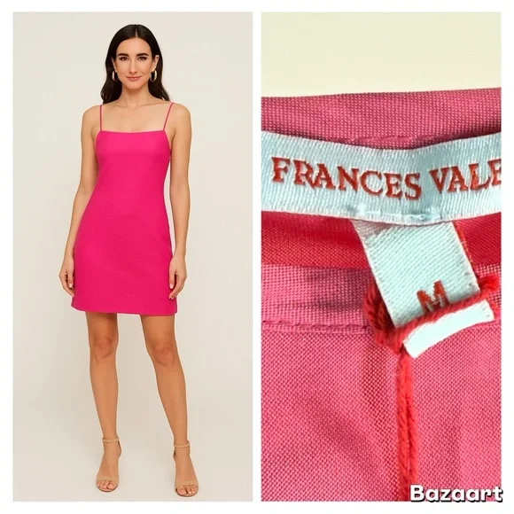 Frances Valentine Pink Slip Dress Size M NWT - Picture 13 of 13